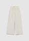 White wide-leg stretch cotton trousers in regular fit_4