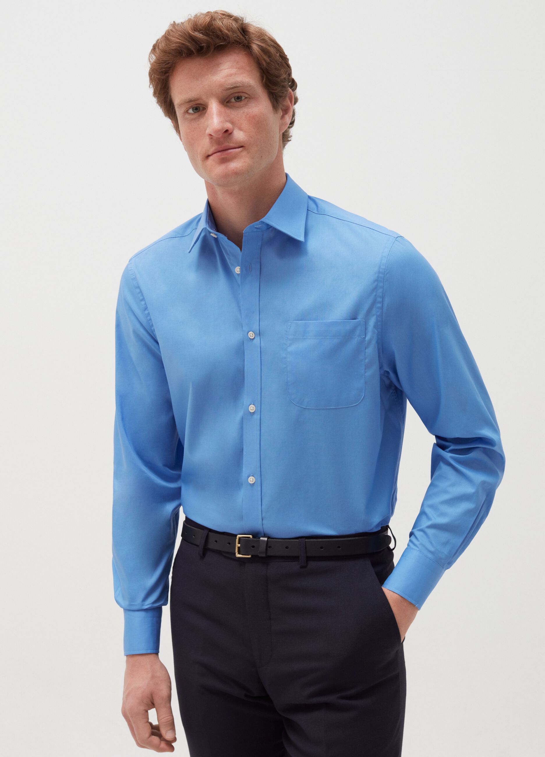 Regular-fit shirt with pocket