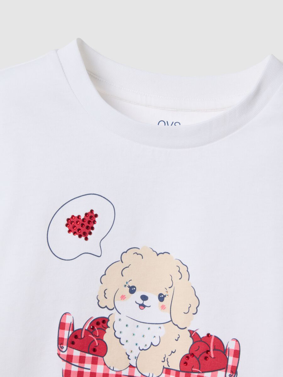 Girls' multicolour pure cotton shirt and shorts set, regular fit_3