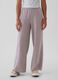 Wide-leg joggers in fleece_1