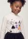 T-shirt bianca in cotone elasticizzato con Collo rialzato_2
