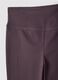 Purple Flared Leggings in Stretch Fabric_7