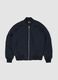 Schwarze Nylon-Bomberjacke_0