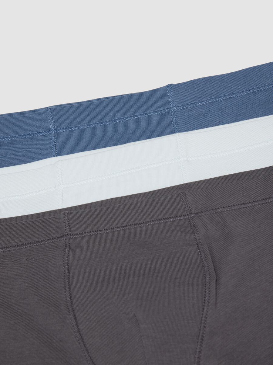 Pack of 5 mid-length multicolour boys&rsquo; boxer shorts in stretch organic cotton_3