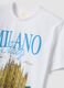 Wei&szlig;es T-Shirt aus reiner Baumwolle mit Print, Regular Fit_5