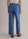 Wide-leg blue cotton trousers_2