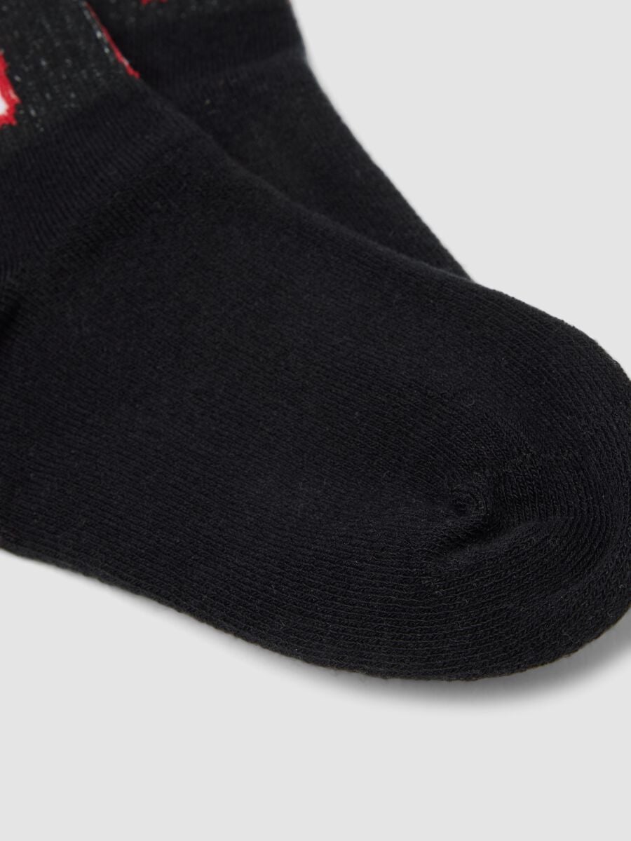 Boys&rsquo; 3-pack multicolour short socks in stretchy organic cotton_1