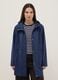 Regular fit blue rain jacket with hood_1