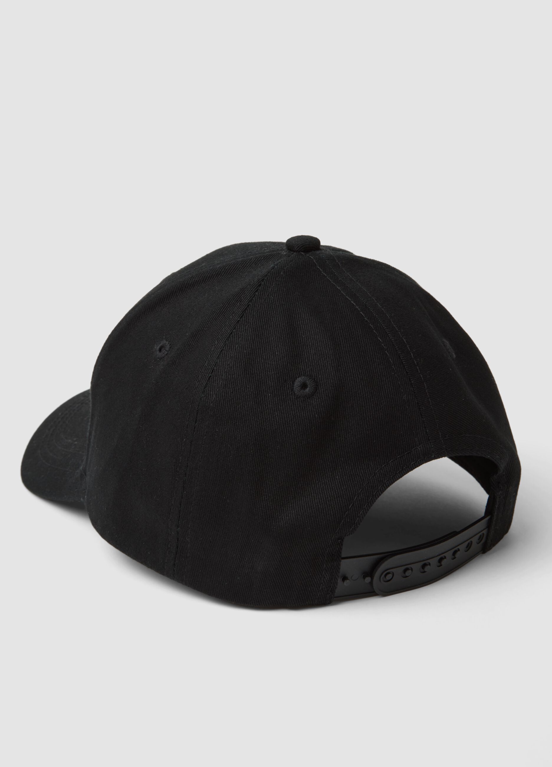 Black pure cotton cap with Inter Miami CF embroidery