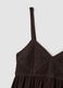 Braunes Crochet-Tanktop aus reiner Viskose, Regular Fit_1