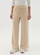 Solid colour wide-leg trousers_1