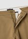 Brown slim fit stretch cotton chino trousers_1