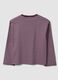 Purple striped pure cotton relaxed-fit crew-neck T-shirt_6