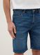 Blue denim Bermuda shorts in pure cotton, regular fit_3