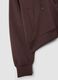 Brown stretch modal hoodie in a regular fit_1