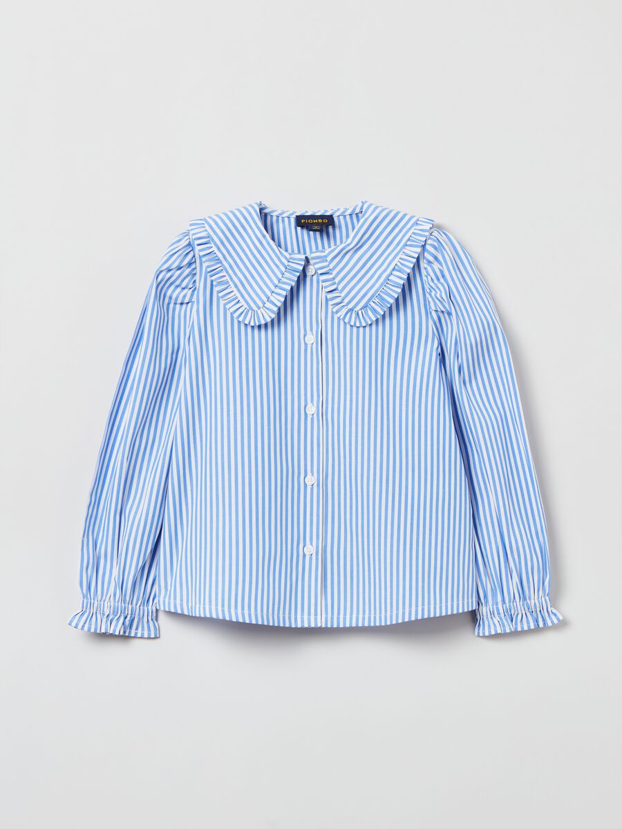 Cotton shirt with striped pattern_3