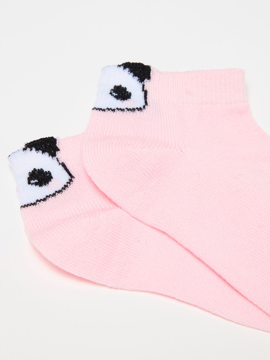 Three-pair pack socks in organic cotton with panda_2