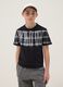 Schwarzes Kurzarm-T-Shirt aus reiner Baumwolle_1