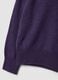 Maglione viola in pura lana a maniche lunghe regular fit_1