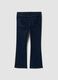 Dark blue denim bootcut jeans in stretch cotton and viscose blend_2