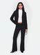 Blazer preto cropped em viscose el&aacute;stica com lapelas cl&aacute;ssicas, slim fit_1