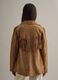 Braune Lederjacke im regular fit mit Fransen_2