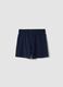 Girls&rsquo; blue pure cotton regular-fit shorts_1