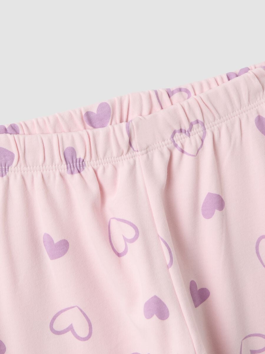 Pastel pink pure organic cotton pyjamas with kitten_3