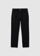 Black Regular Fit Pure Cotton Trousers_5