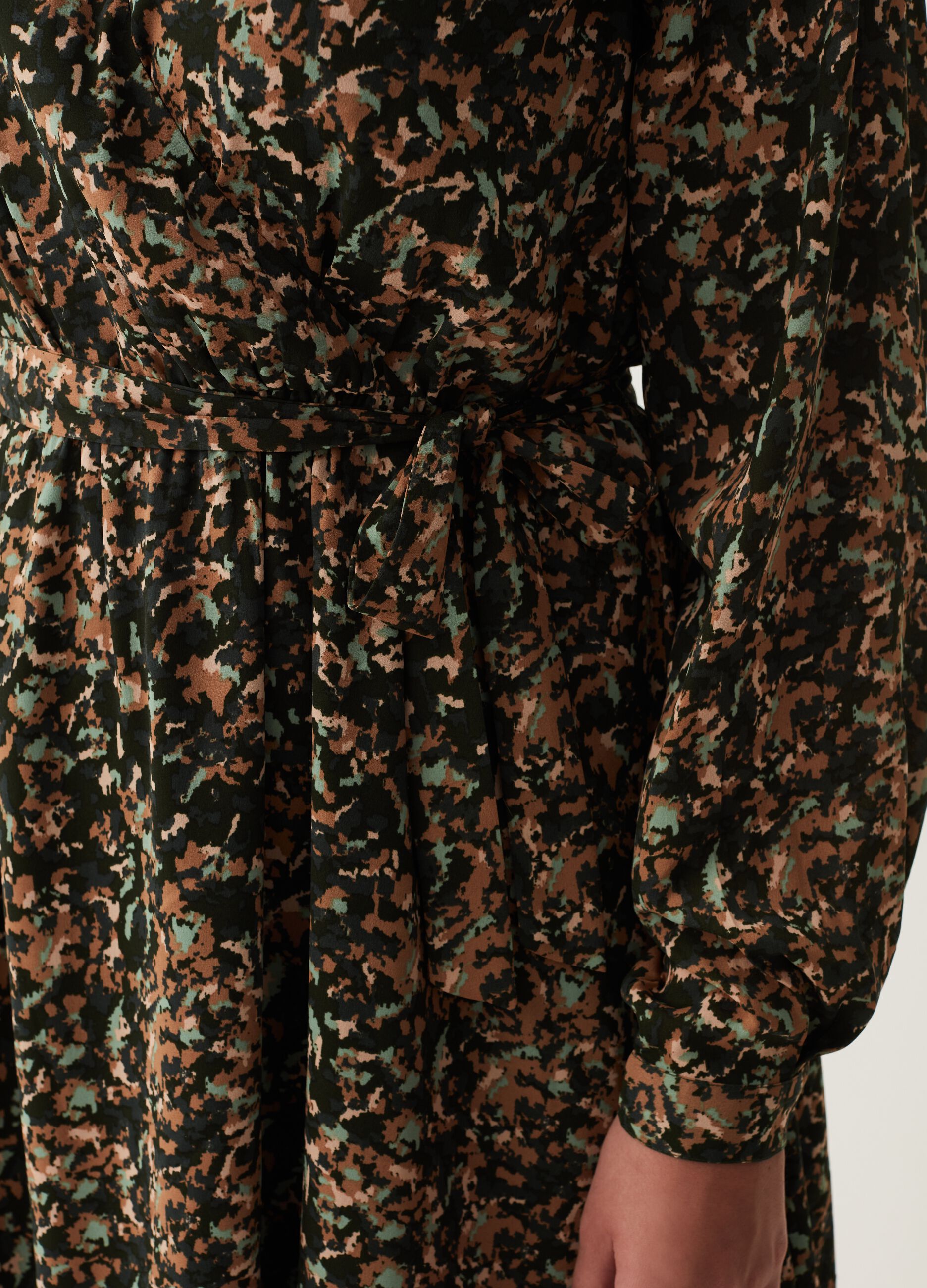 Curvy short camouflage dress with belt_3