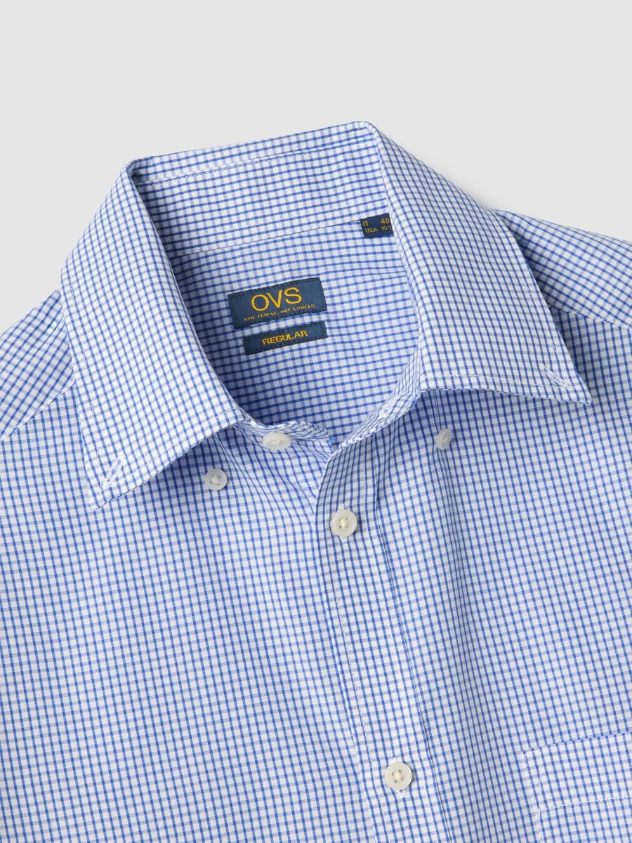 Multicolour Check Slim Fit Cotton Blend Shirt Easy Iron_5