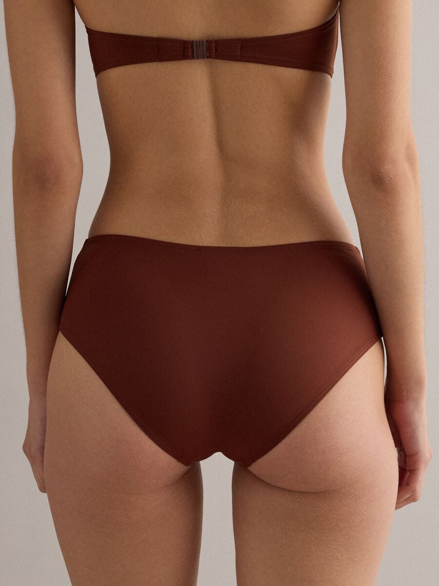Brown stretch-fabric bikini bottoms_2