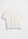 Pure cotton T-shirt with print and drawstring hem_1