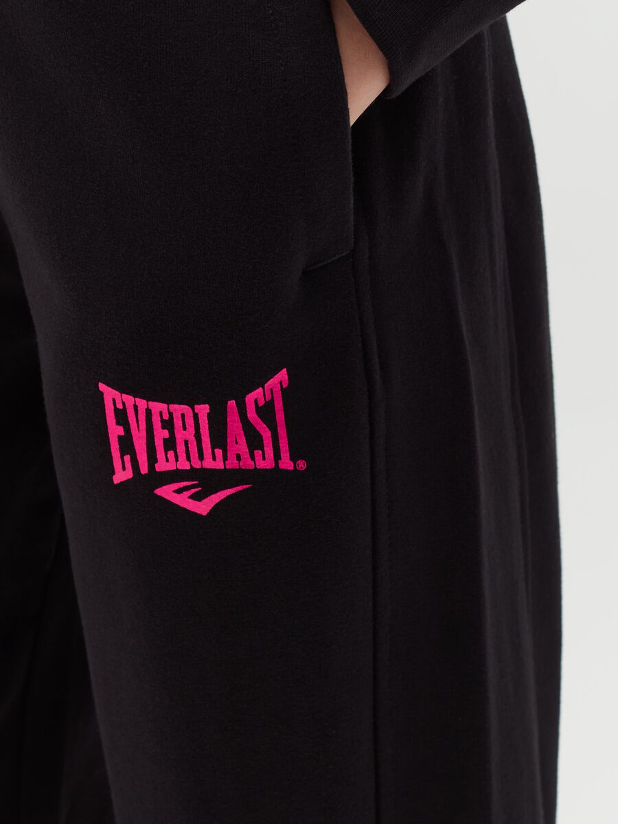 Joggers with drawstring and logo print_1