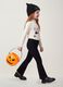 Jeggings nero flare in cotone elasticizzato per bambina_4