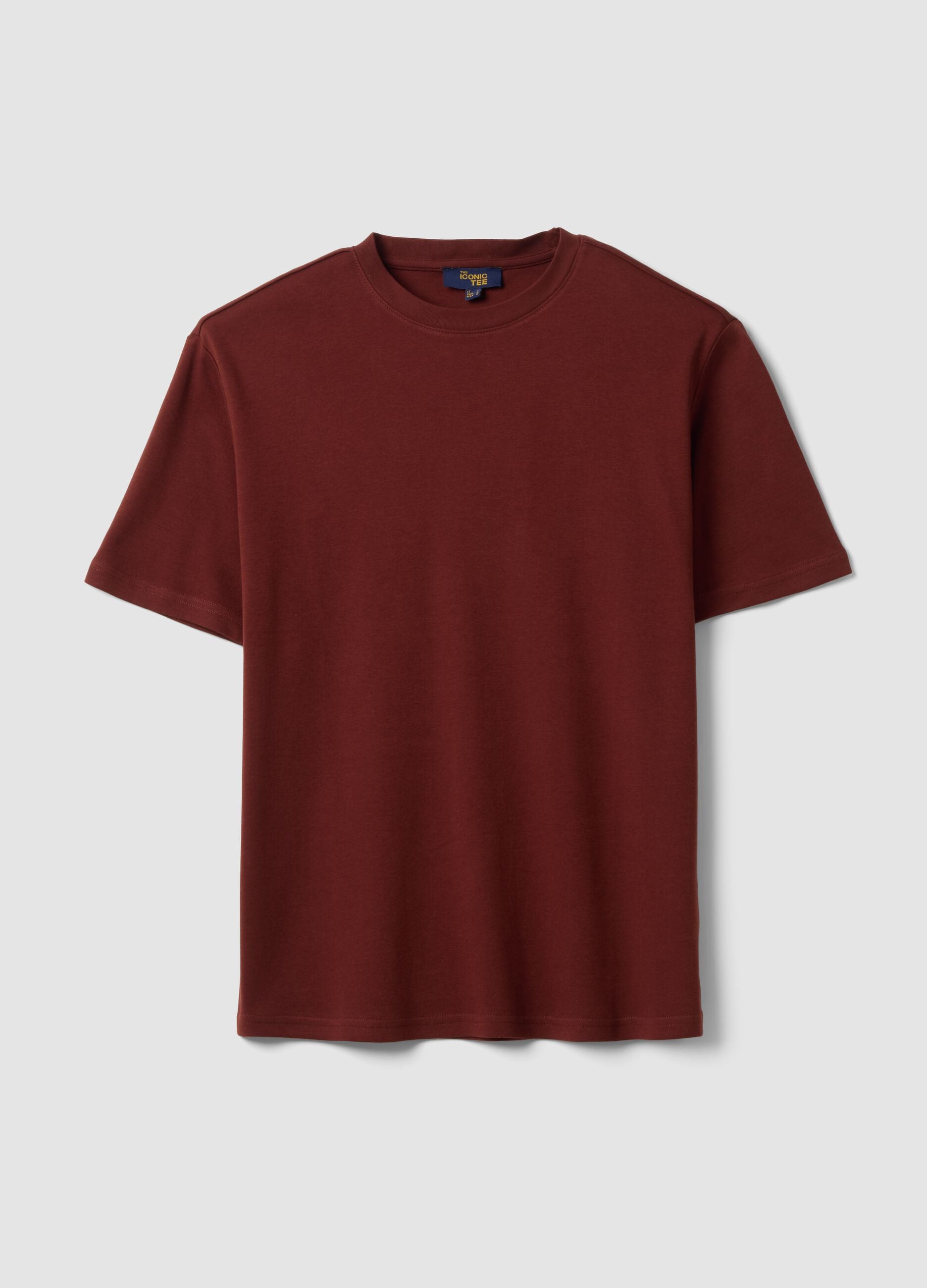 &Kappa;ό&kappa;&kappa;&iota;&nu;&omicron; &kappa;&omicron;&nu;&tau;&omicron;&mu;ά&nu;&iota;&kappa;&omicron; T-shirt &alpha;&pi;ό 100% &beta;&alpha;&mu;&beta;ά&kappa;&iota;, relaxed &epsilon;&phi;&alpha;&rho;&mu;&omicron;&gamma;ή