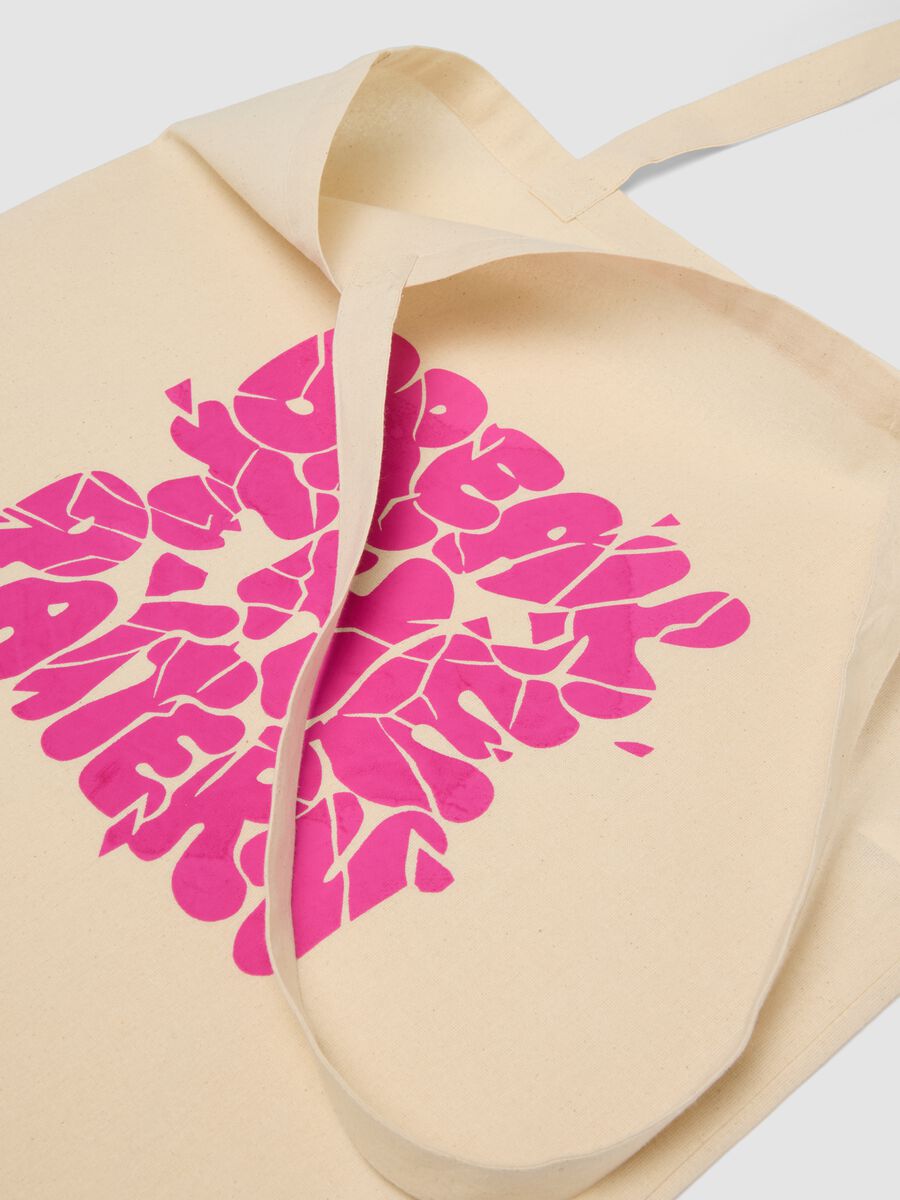 RE-UP tote bag with "Break the Pattern" screen print_1