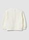 Weisses Sweatshirt aus Stretch-Baumwolle mit Stickerei f&uuml;r Baby-M&auml;dchen, Regular Fit_1