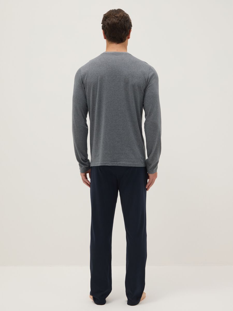 Long pyjamas in pure multicolour cotton regular fit_2