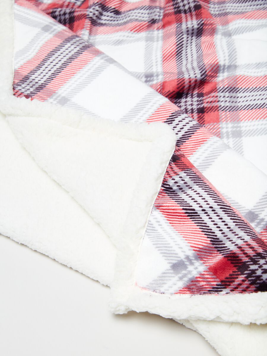 Throw in check flannel_2