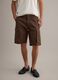 Braune Cargo-Shorts aus Stretch-Baumwolle, Regular Fit_1