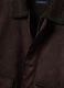 Giubbotto marrone scuro regular fit con collo effetto_1