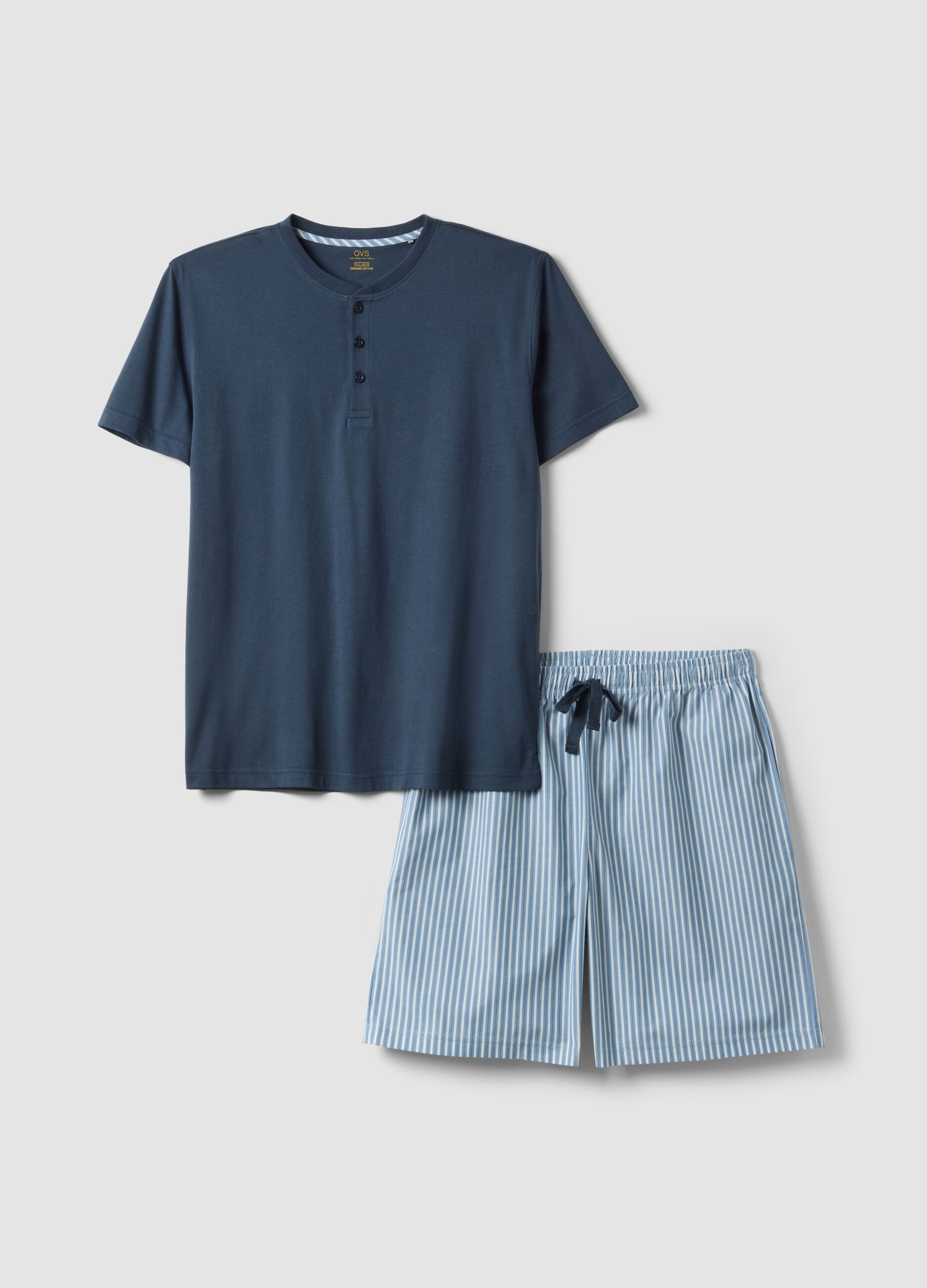 Multicolour pure cotton regular fit short pyjamas