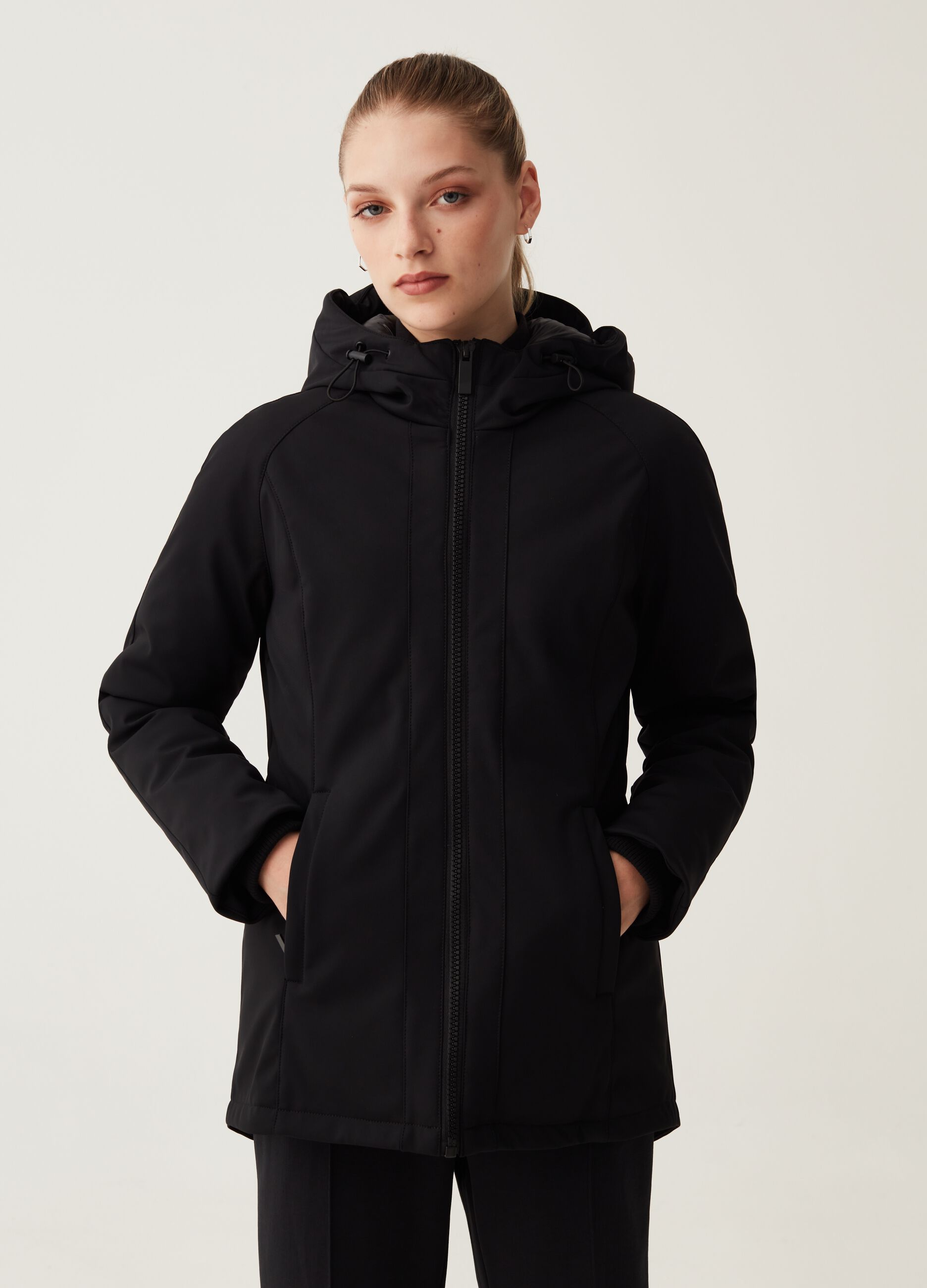 LESS IS BETTER short padded jacket with hood
