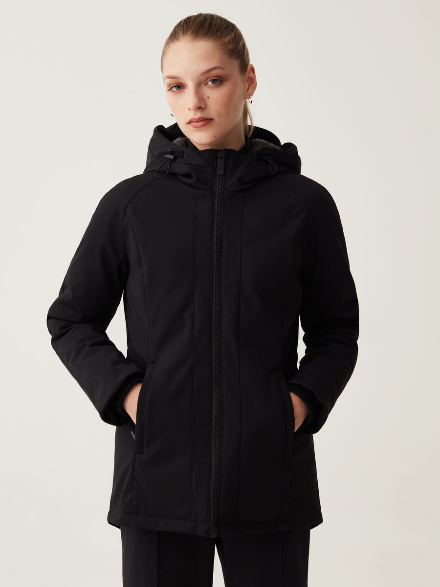 LESS IS BETTER short padded jacket with hood_1