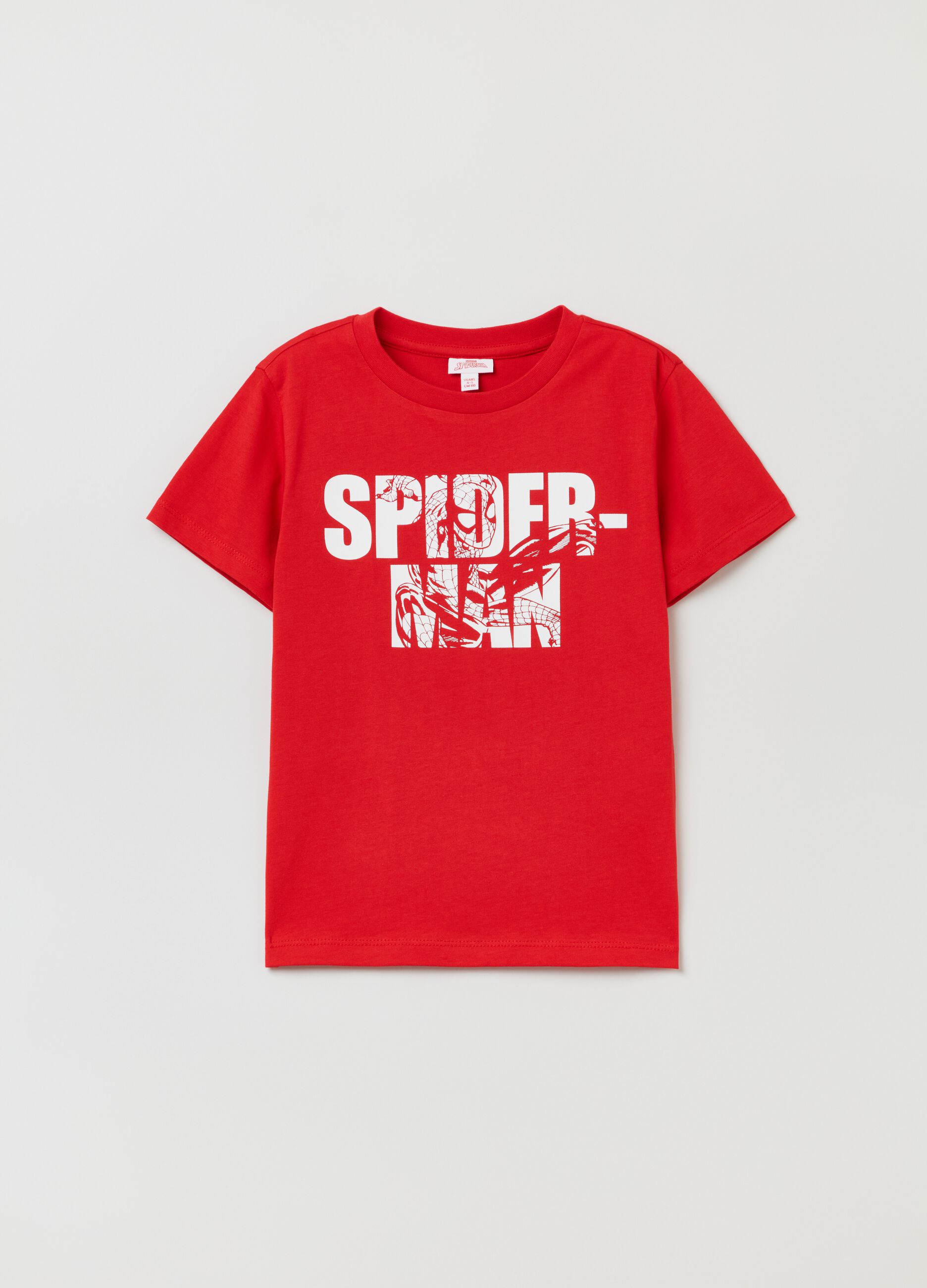 Cotton T-shirt with Spider-Man print