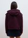 Purple hooded jacket with press-stud fastening_3