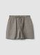 Grey stretch cotton shorts_4