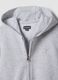 Girls&rsquo; grey hoodie in 100% organic cotton with star detail_5