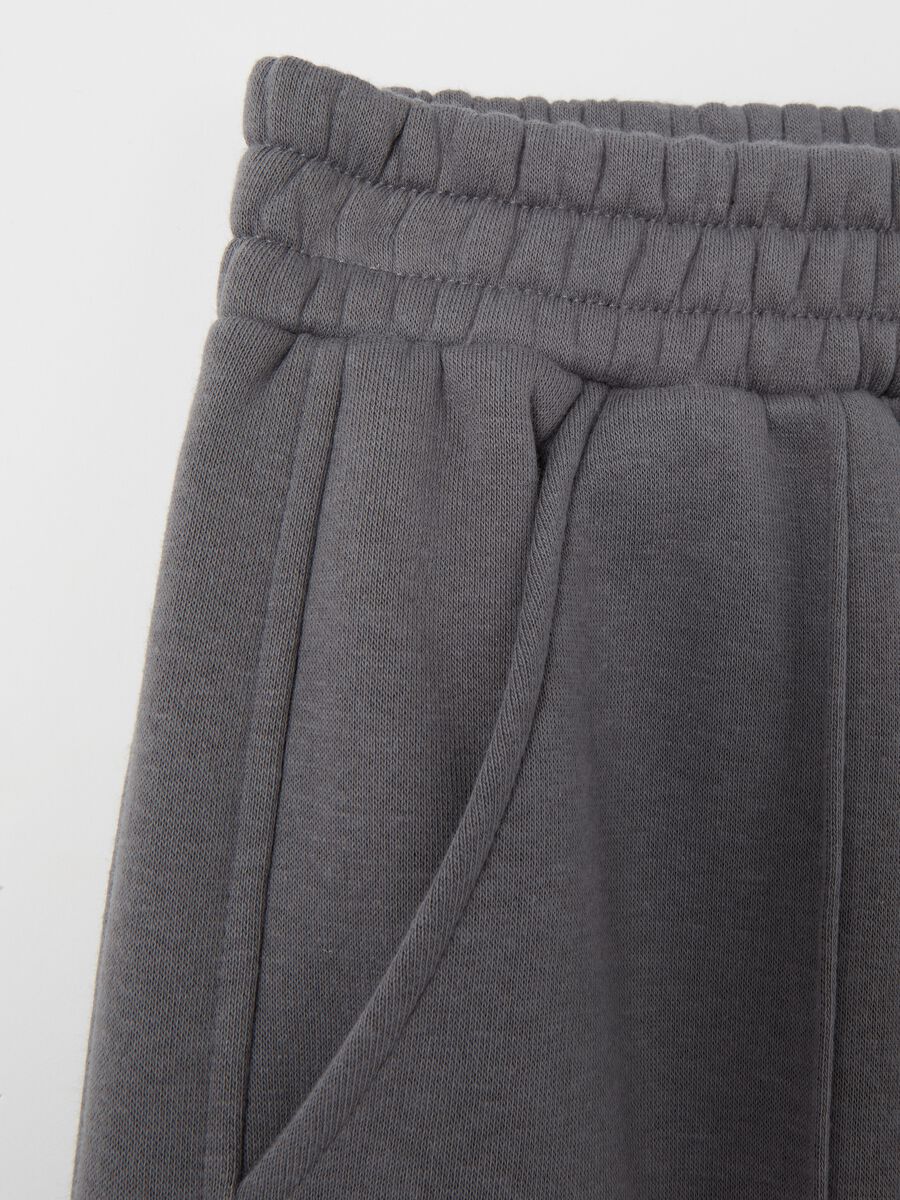 Wide-leg trousers in fleece_5